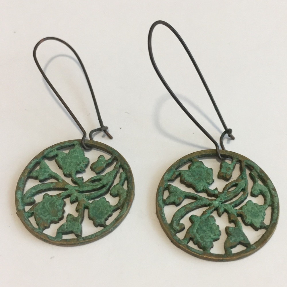ASOS Vintage Green Floral Earrings